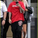 FAMEFLYNET – Justin Bieber And New Rumoured Girlfriend Bronte Blampied Seen Heading To V festival In London