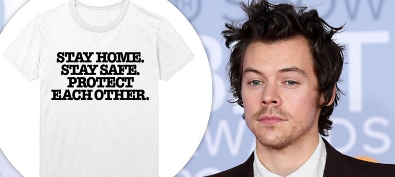 Harry Styles DSÖ için tişört tasarladı