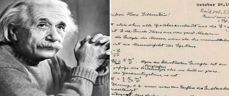 EINSTEIN’IN DÜNYAYI DEĞİŞTİREN FORMÜLÜNÜ İÇEREN MEKTUP 10 MİLYONA SATILDI