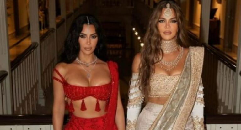 Kardashian ailesi Hindistan’daki milyonluk düğünde göz kamaştırdı