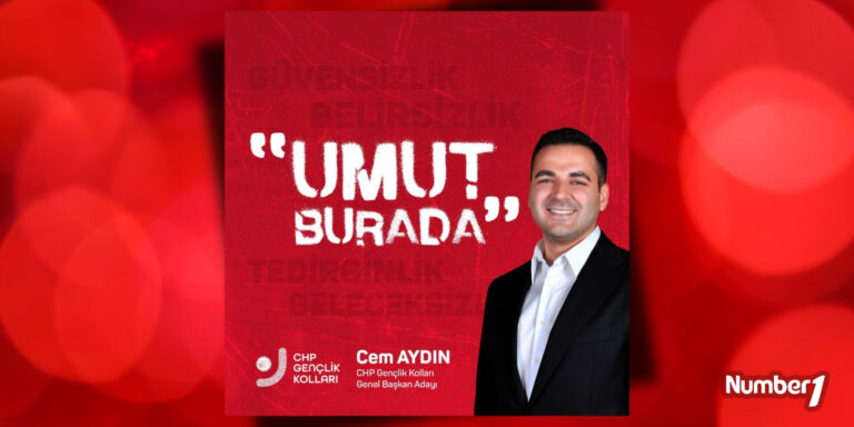 Cem Aydın CHP Gençlik Kolları Genel Başkanlığına adaylığını açıkladı